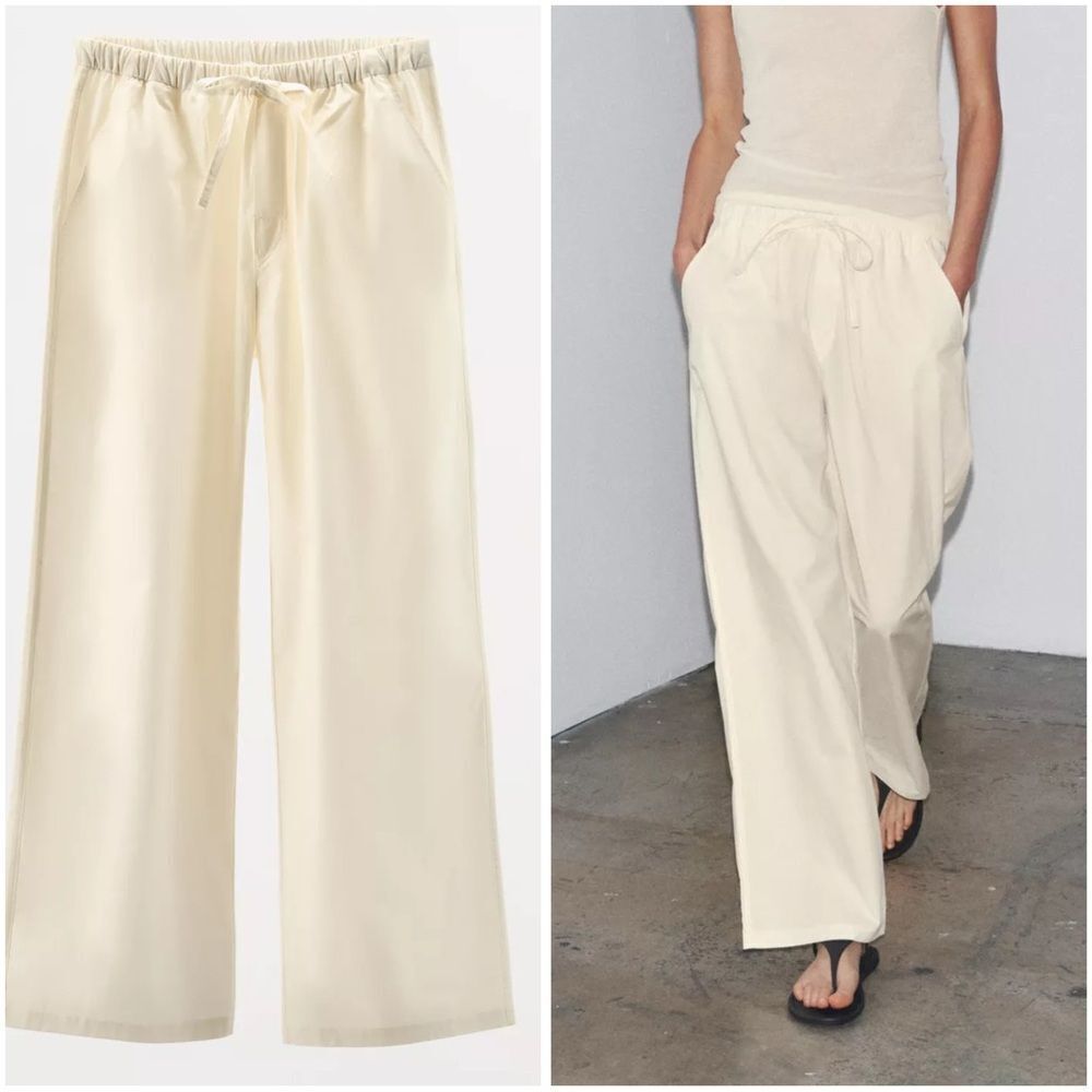 ZARA POPLIN PANTS